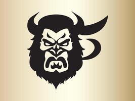 viking logo ontwerp icoon symbool vector illustratie. menselijk viking logo ontwerp sjabloon.