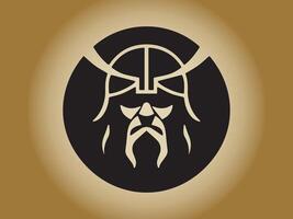 viking logo ontwerp icoon symbool vector illustratie