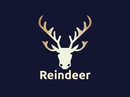 rendier logo ontwerp vector sjabloon. hert logo ontwerp icoon