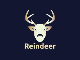 rendier logo ontwerp vector sjabloon. hert logo ontwerp icoon