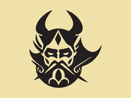 viking logo ontwerp icoon symbool vector illustratie. menselijk viking logo ontwerp sjabloon.