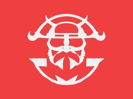 viking logo ontwerp icoon symbool vector illustratie