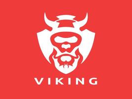 viking logo ontwerp vector sjabloon. menselijk viking logo ontwerp icoon symbool vector illustratie.
