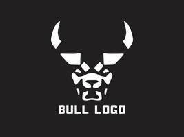 stier hoofd logo ontwerp vector