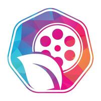 blad film rollen vector logo ontwerp icoon vector.