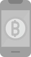 online bitcoin betaling vector icoon