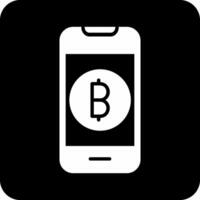 online bitcoin betaling vector icoon