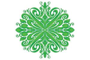 groen ornament kader grens vector ontwerp voor decoratie