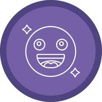 glimlach vlak cirkel veelkleurig ontwerp icoon vector