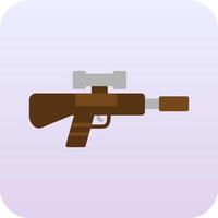 sniper rifle vector icon