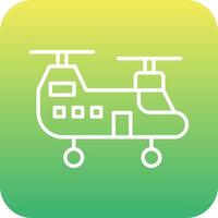 leger helikopter vector icoon