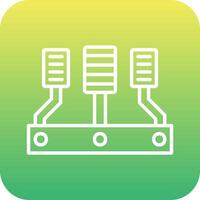 auto gaspedaal vector icoon