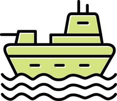 leger schip vector icoon