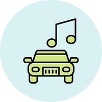 auto muziek- vector icoon