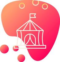 circus tent vector icoon