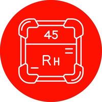 rhodium lineair cirkel veelkleurig ontwerp icoon vector