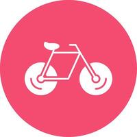 fiets glyph cirkel icoon vector