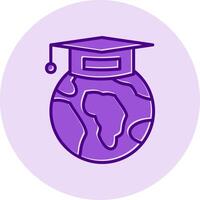 globaal onderwijs vector icoon