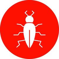 insect glyph cirkel icoon vector