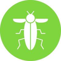 insect glyph cirkel icoon vector