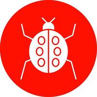 insect glyph cirkel icoon vector