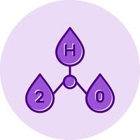 h2o vector icoon