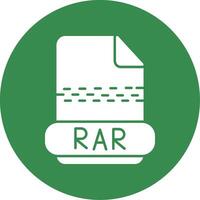 rar glyph cirkel icoon vector