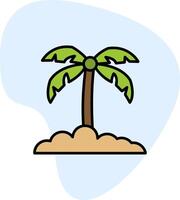 palm blad vector icoon