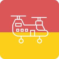 leger helikopter vector icoon