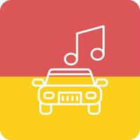 auto muziek- vector icoon