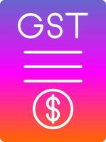 gst glyph helling icoon vector