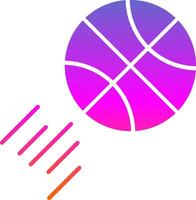 basketbal glyph helling icoon vector