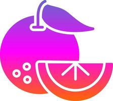 sinaasappels glyph helling icoon vector