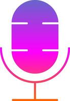 podcast glyph helling icoon vector