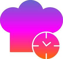 keuken timer glyph helling icoon vector