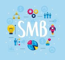 smb symbool collectie vector