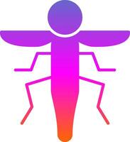 insect glyph helling icoon vector