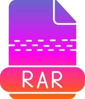 rar glyph helling icoon vector