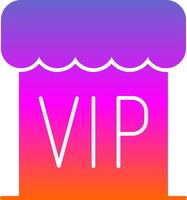 vip glyph helling icoon vector