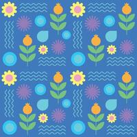 tulp blauw hand- getrokken bloemen, naadloos patronen met bloemen voor kleding stof, textiel, kleding, omhulsel papier, omslag, banier, huis decor, abstract achtergronden vector illustratie