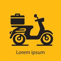 levering fiets logo ontwerp vector