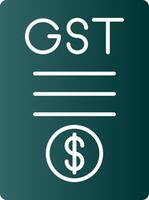 gst glyph helling icoon vector