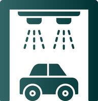 auto wassen glyph helling icoon vector