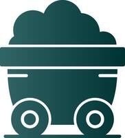 wagon glyph helling icoon vector