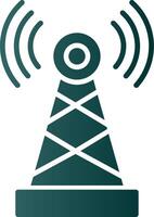 telecommunicatie glyph helling icoon vector