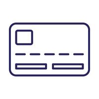 creditcard geld geïsoleerd pictogram vector