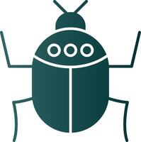 insect glyph helling icoon vector