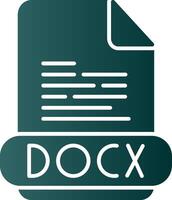 docx glyph helling icoon vector