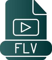 flv glyph helling icoon vector