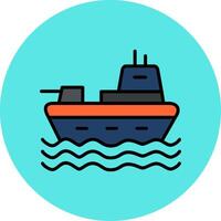 leger schip vector icoon